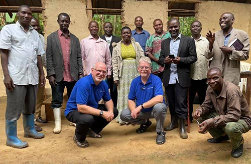 Group of men in Africa