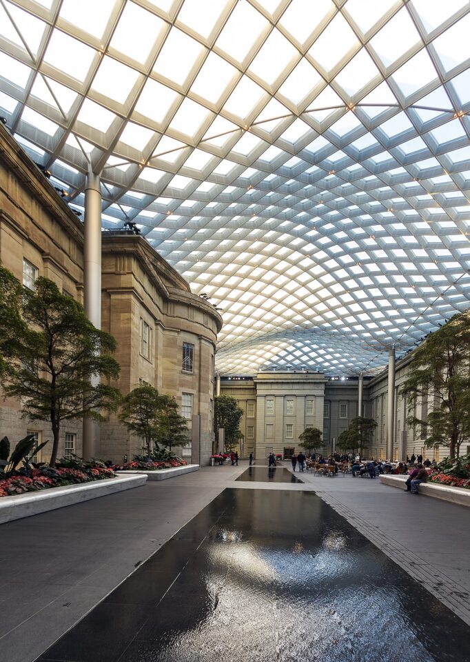 The Robert and Arlene Kogod Courtyard at the National Portrait Gallery