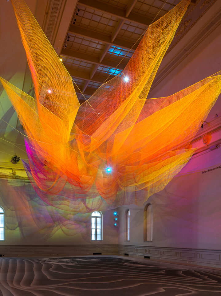A soft sculpture by Janet Echelman, viewed in 2015
